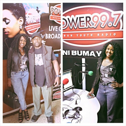Katongo Temba (Left) @PowerFm in Lusaka,Zambia-02.02.15-courtesy of facebook / katongotemba